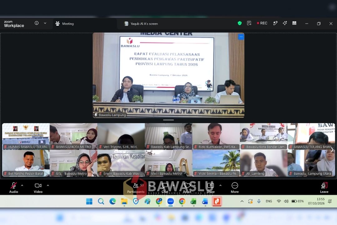 Bawaslu Tulang Bawang Perkuat Komunikasi Alumni P2P | Bawaslu
